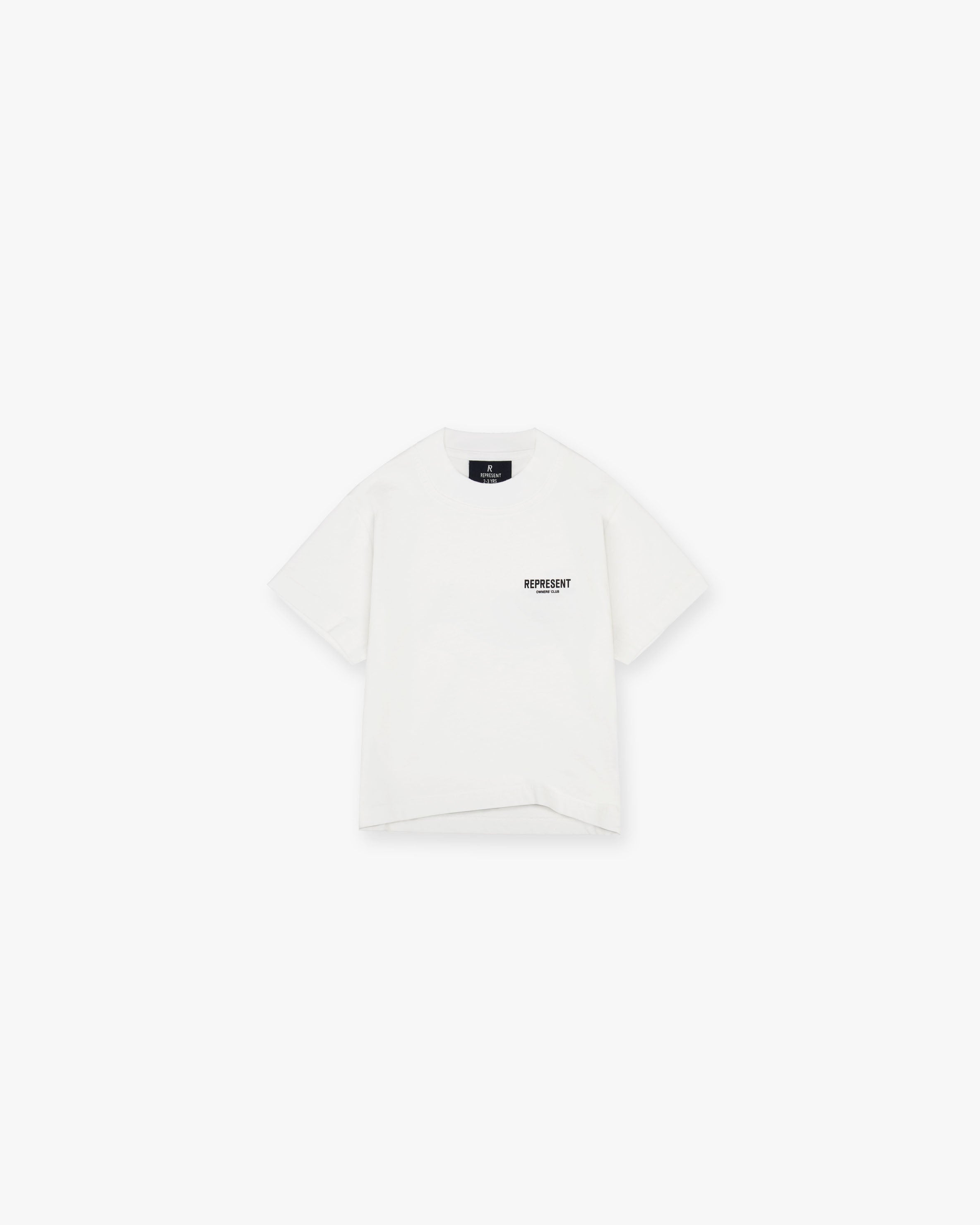 Represent Mini Owners Club T-Shirt - Flat White